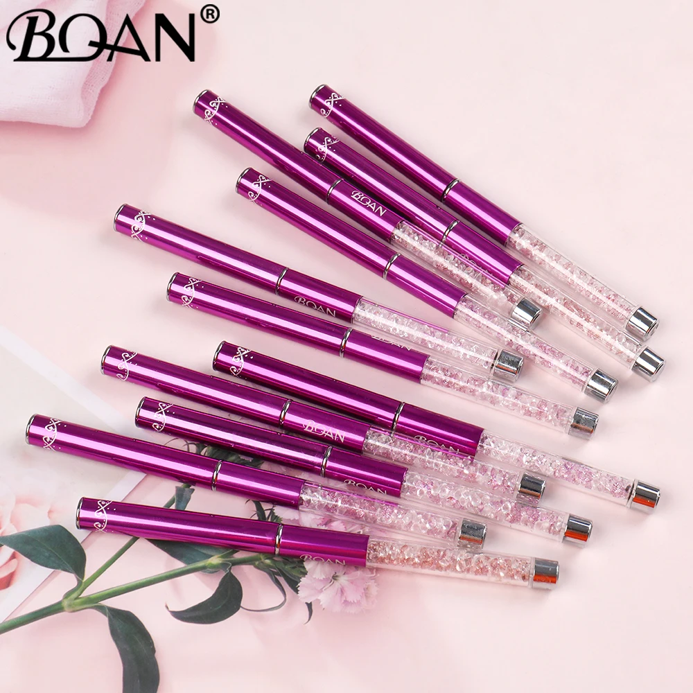 BQAN Nail Art Stripe Lines Liner Painting Cat Eye Brush Acrylic UV GEL Extension Builder Drawing Rhinestone Handle Pen 4