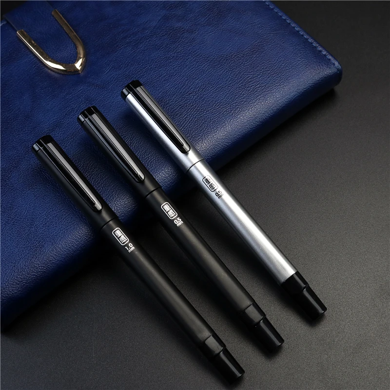 1.0 thick line heavy-duty gel pen signature pen 0.5mm black water pen student calligraphy practice pen