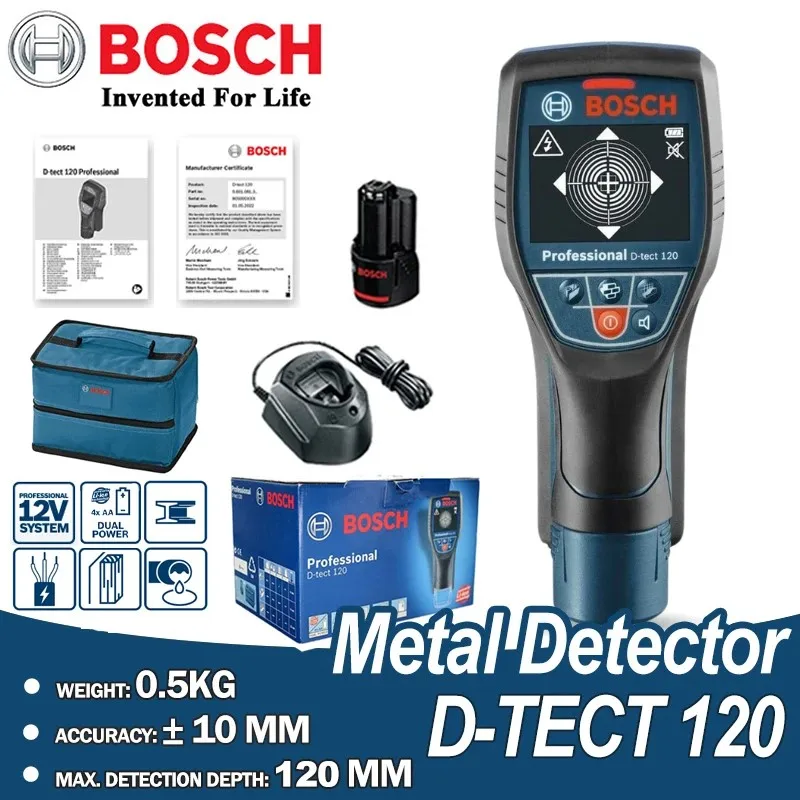 BOSCHDTECT120ProfessionalDigitalMetalDetectorAccurateDigital