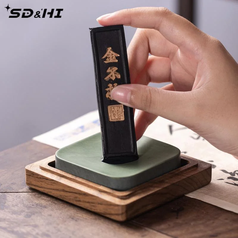 금색이 변하지 않는 수묵봉 수제 중국 수묵봉 학생 초보자 예술가 연습용 서예 그림 그리기