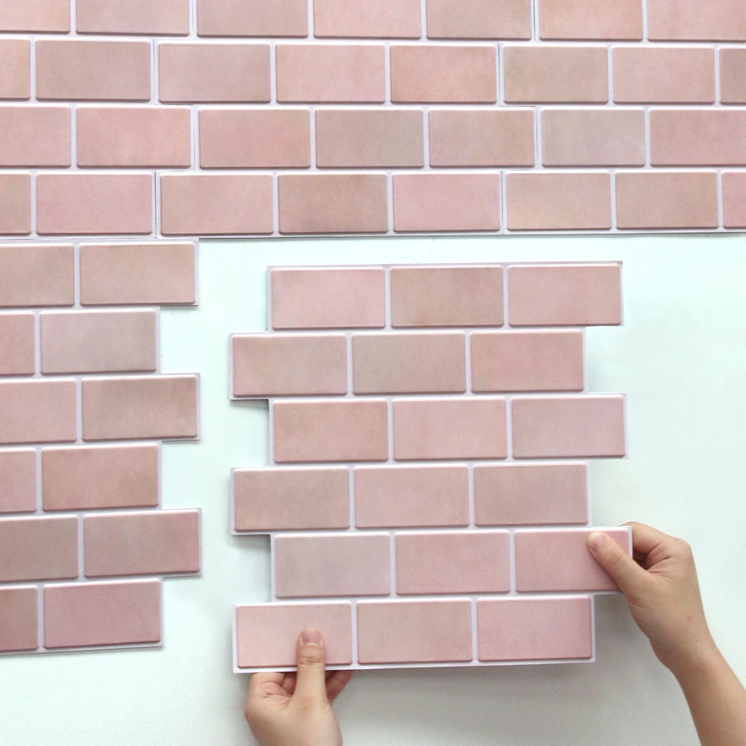 แผ่นผนังพีวีซี 3 มิติแบบมีกาวในตัว 1/10 ชิ้น, 30 x 30 ซม., ตัดได้, ติดตั้งง่าย, สำหรับห้องนั่งเล่น, ตกแต่งภายใน 1