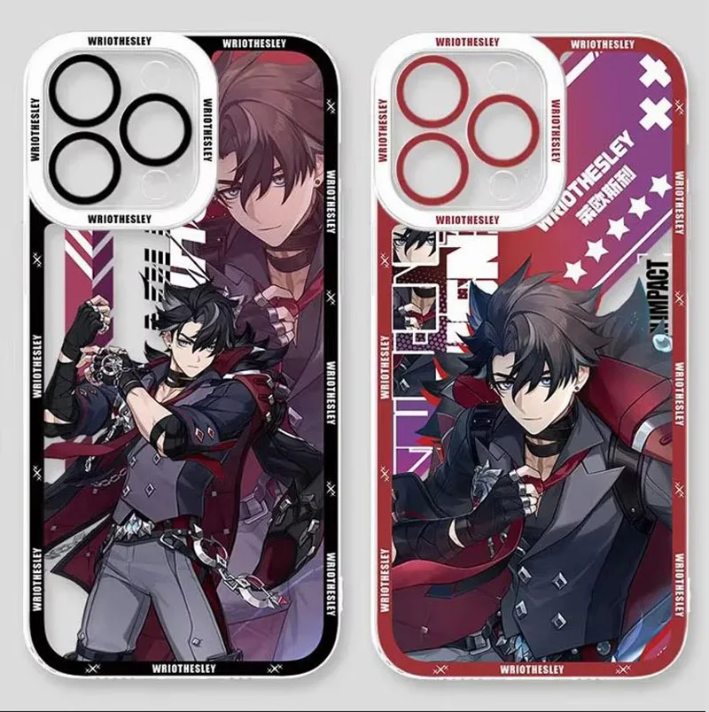 Stylish Genshin Impact Soft Silicone Clear Back Phone Case