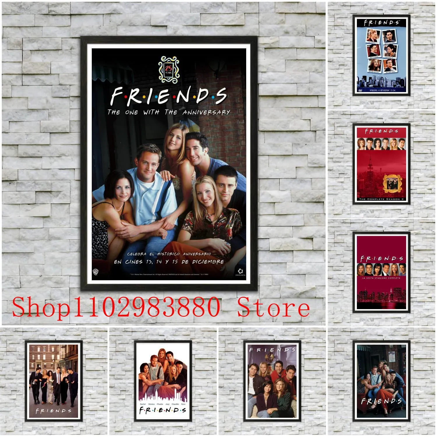 

Friends TV show Poster Canvas Painting Posters and Prints Wall Art Picture Home Living Room Decor