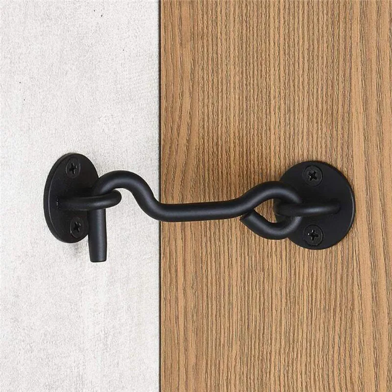 Solid Vintage Door And Window Hook Stainless Steel Cabinet Door And Window Buckle Lock Shed Gate Catch Silent Holder