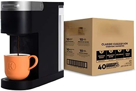 

Single Serve Coffee Maker with McCafé Classic Collection Variety Pack, 40 Count K-Cup Pods