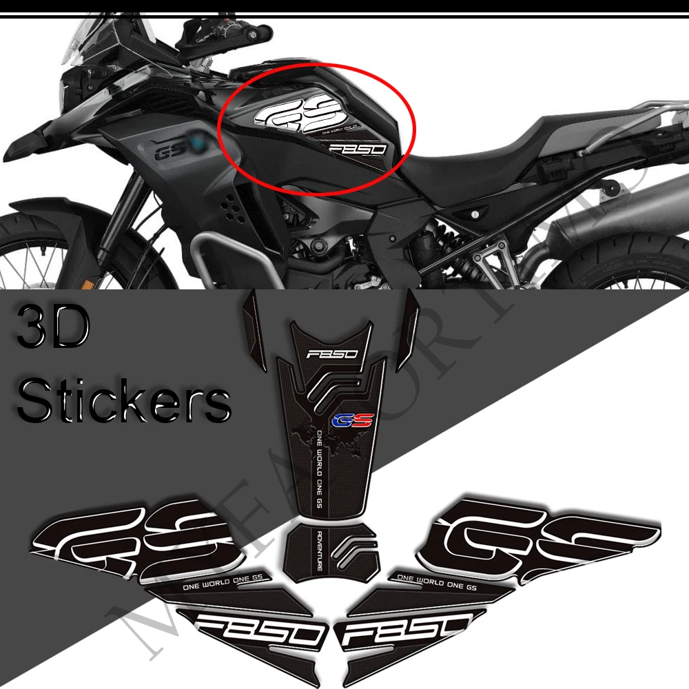 

2019 2020 2021 2022 2023 Stickers Protector Tank Pad Grips Gas Fuel Oil Kit Knee For BMW F850GS F850 F 850 GS GSA Adventure