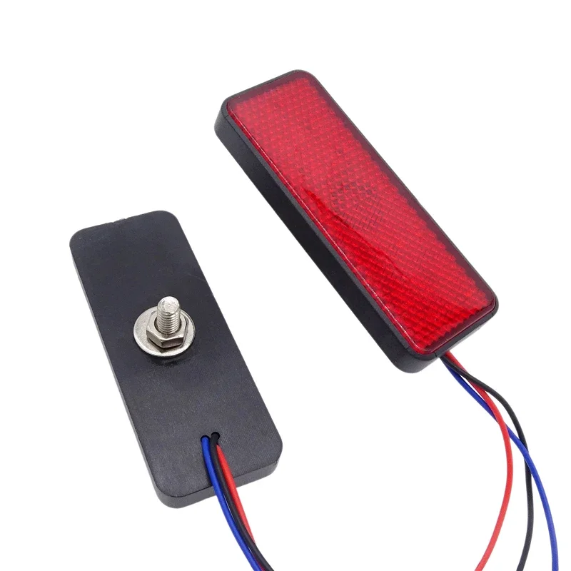 Lot De 2 Catadioptres Ovales Jaunes Pour Moto/camion - Fixation Par Vis - Neuf