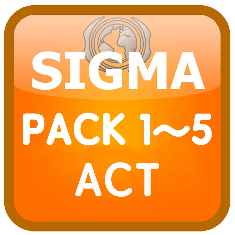 Sigma Pack 1 2 3 4 5 Act For Sigma Box And Sigma Key Accessory
