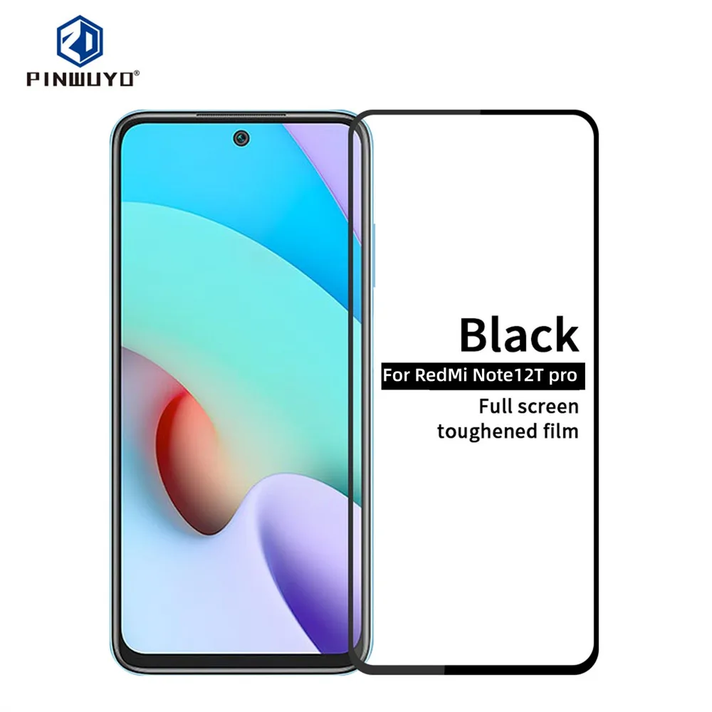 

Закаленное стекло PINWUYO 9H для Xiaomi Redmi Note 12T Pro, Защитная пленка для Redmi Note 12RT Pro, защита экрана, закаленное стекло