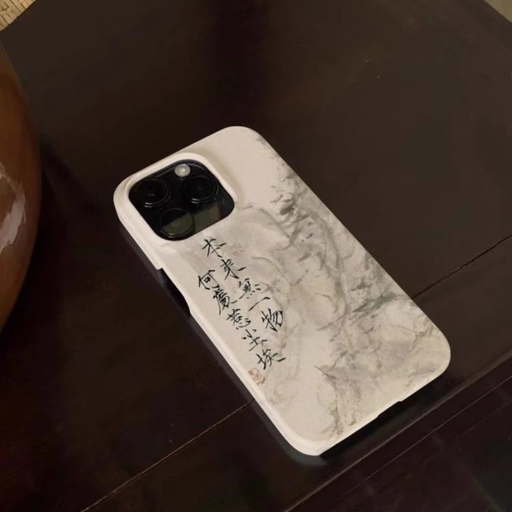 รูปสินค้า เคสลายพู่กันจีน สำหรับ iPhone ทุกรุ่น