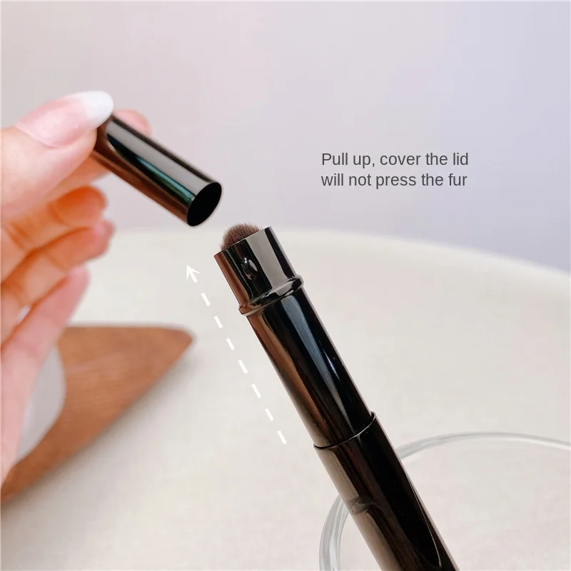 Makeup Brushes Portable Double-Headed Eyeshadow Nose Highlight Concealer Detail Blending Eyebrow Lip Makeup Brush Cosmetic Tools - 5