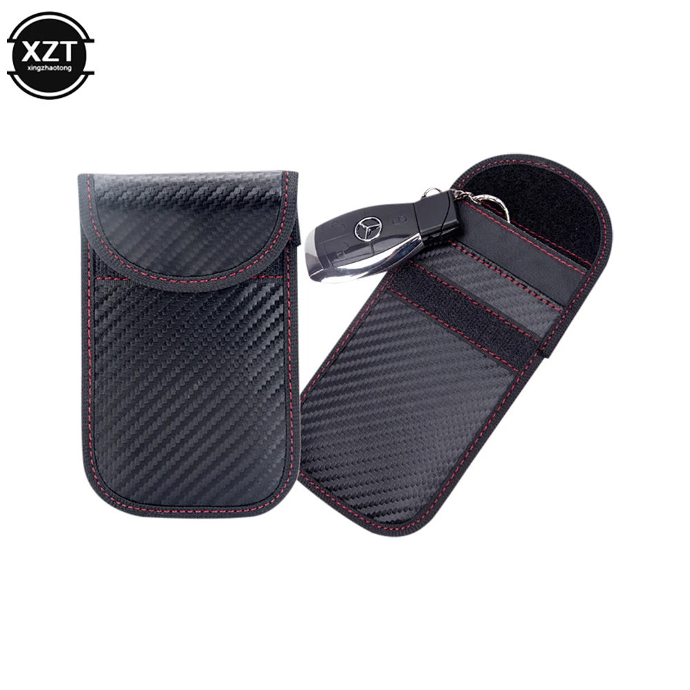 Car Key Signal Blocker Case Faraday Cage Fob Pouch Keyless RFID Blocking Bag Key Bag car key blocker car key shielding box faraday key fob protector