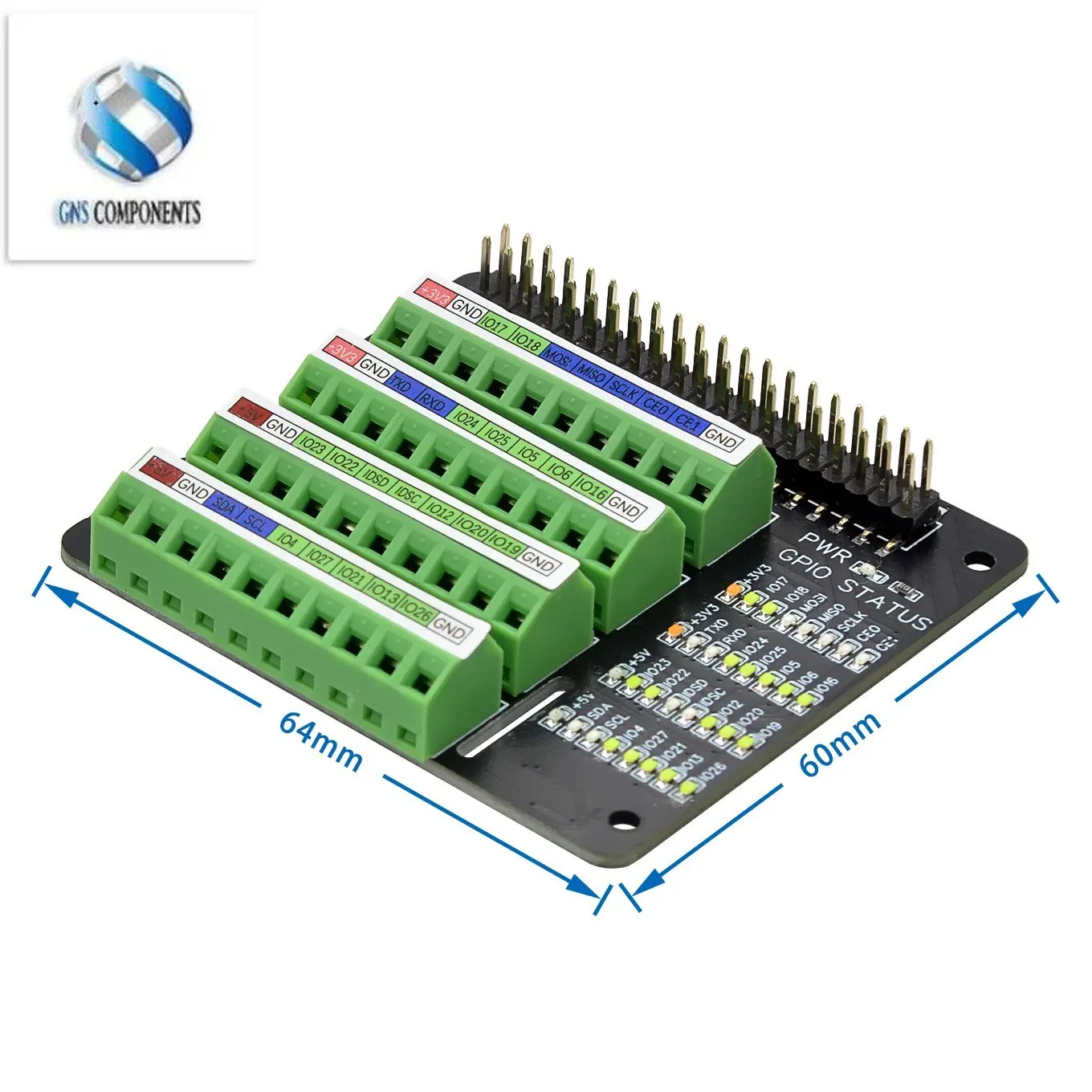 Per Raspberry Pi Gpio Scheda Di Estensione Di Espansione Cappello Terminale A Vite Per Raspberry Pi 2B/3B/3B +/4B/Zero/Zero W