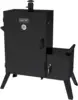 D Wide Body Vertical Offset Charcoal Smoker,Black 1