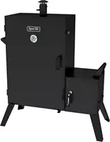 D Wide Body Vertical Offset Charcoal Smoker,Black 1