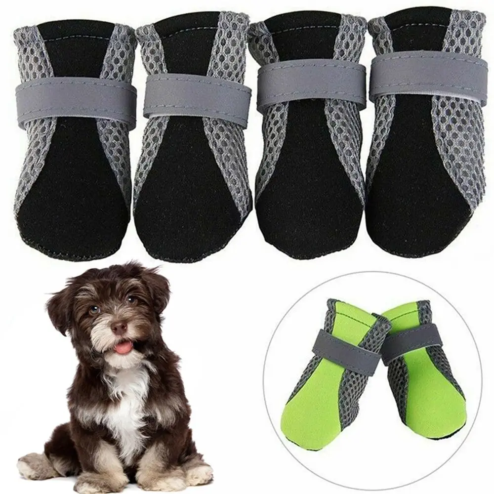 

Reusable Safe Mesh with Reflective Stripe for Small Large Dogs Hot Pavement Pet Supplies Dog Boots Dog Shoes Pet Rain Boots