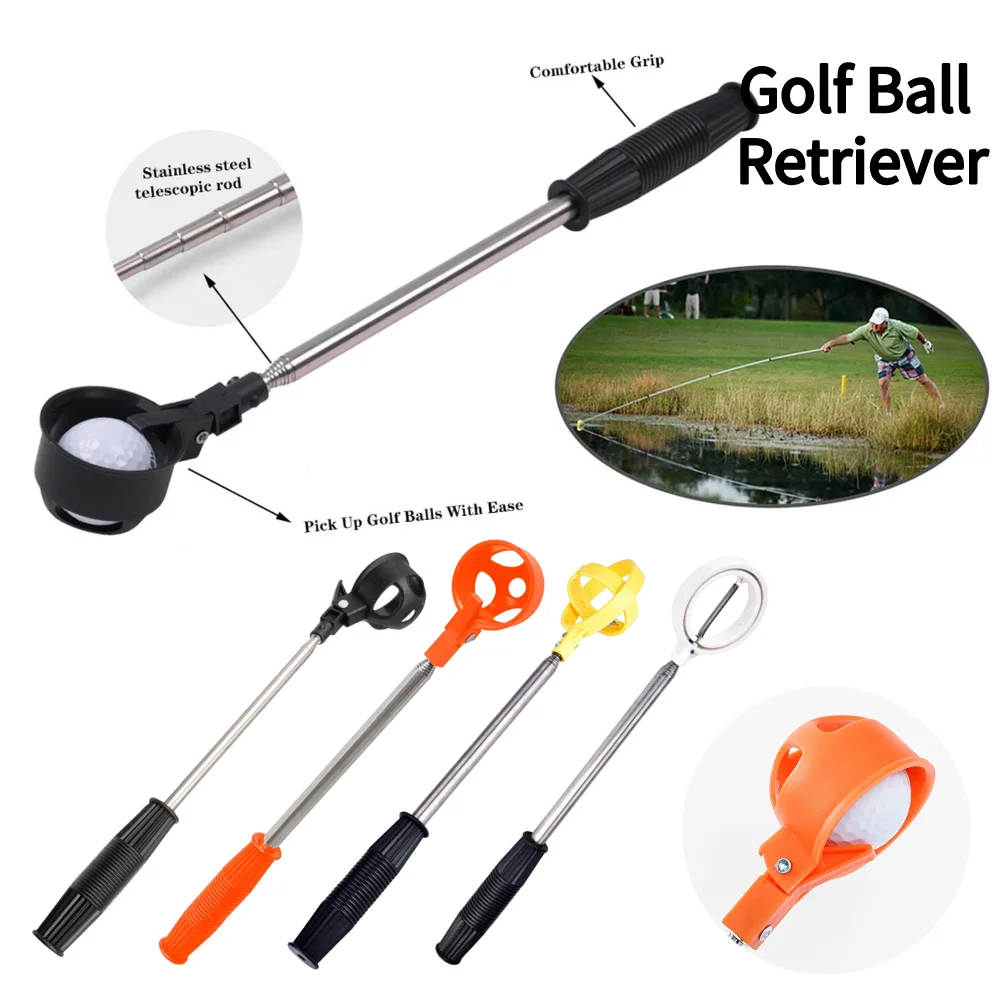 79inchGolfBallRetriever8SectionsStainlessSteelTelescopicGolf