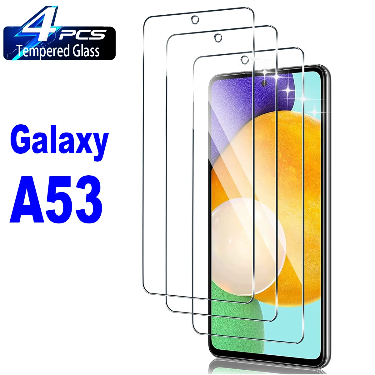 2/4Pcs 9H Tempered Glass For Samsung Galaxy M31s A52 A52S A51 A53 Screen Protector Glass Film