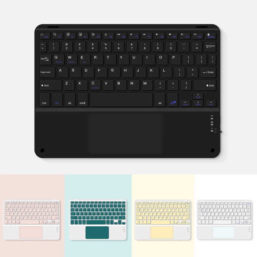 Recarregável Teclado Touchpad sem Fio Teclado Magnético pc Tablet Teclados do Telefone para Ipad 11 10.9 Xiaomi Huawei 10