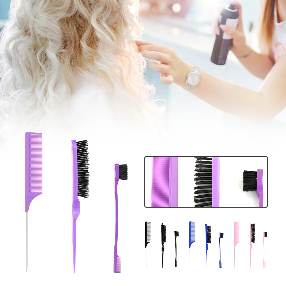 Sdotter 3Pcs set Hair Styling Combs Hair Brushes Tail Combs Edge