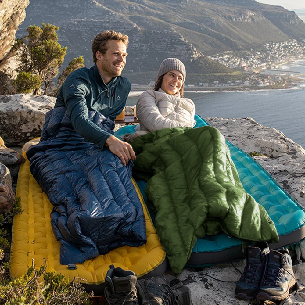 Naturehike Sleeping Bag CW295 Ultralight Duck Down Sleeping Bag Spring Waterproof Camping Sleeping Bags Portable Quilt Blanket