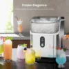 Ice Makers Countertop, 35lbs/Day Pebble Maker Machine with Sonic , Self-Cleaning Countertop Maker with Ice Scoop 2