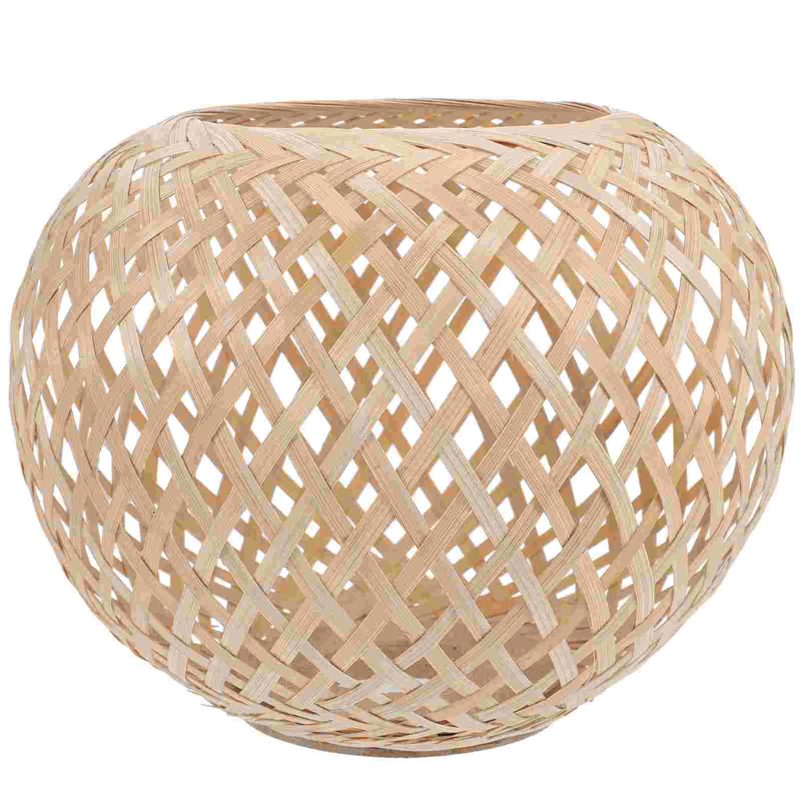 

Lamp Shade Light Shades Pendant Bamboo Woven Cover Lampshade Ceiling Hanging Rattan Wicker Rustic Chandelier Lampshades