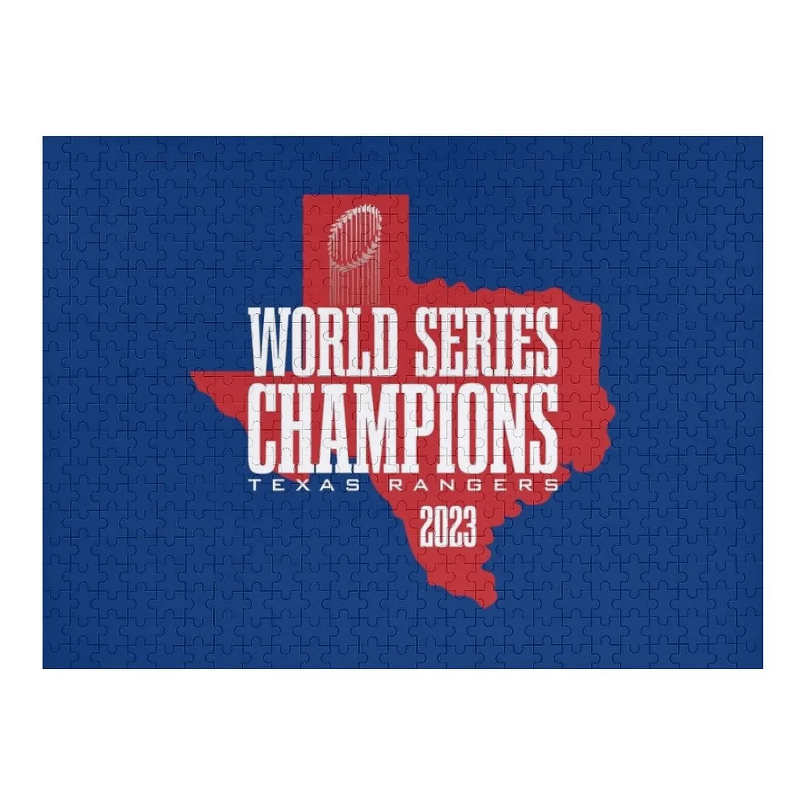 Texas - World Series Champions Jigsaw Puzzle Woods For Adults Custom Kids Toy Puzzle