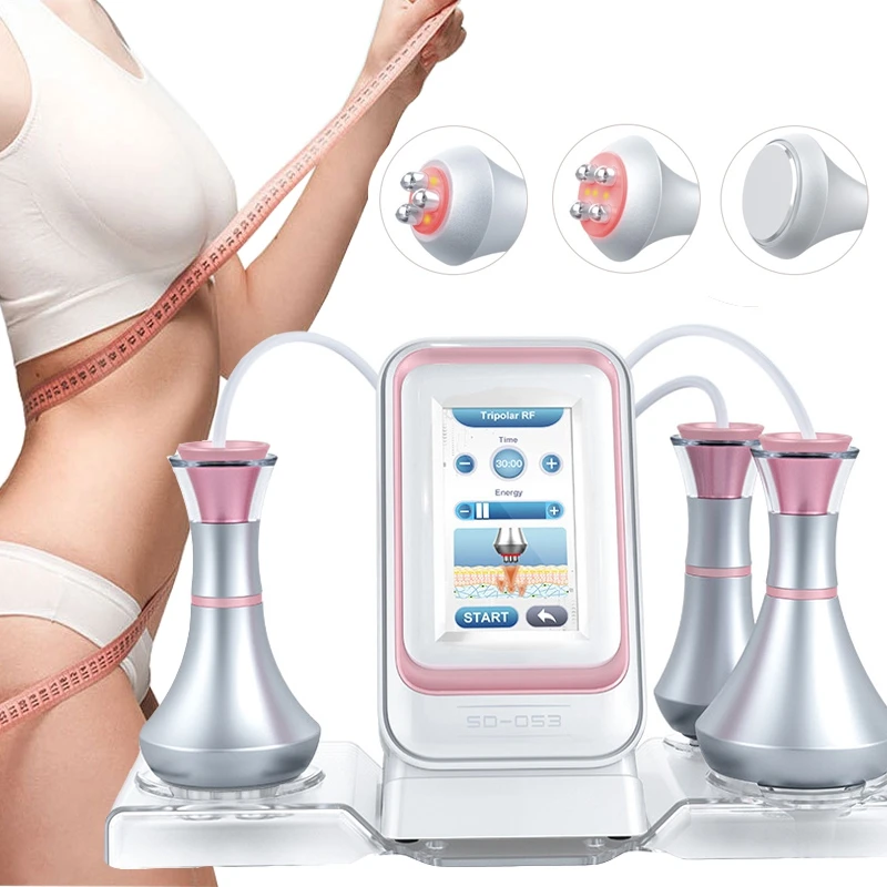 80K 3 in 1 Ultrasonic Slimming Machine Cavitation Slimming Skin Rejuvenation Beauty Multi-polar Radio Frequency Skin Tightening