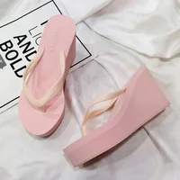EOFK New Women Flip Flops Wedges Comfort Summer Platform Slippers Outdoor Concise Beach High Heel 9cm Casual Slides - Image 6