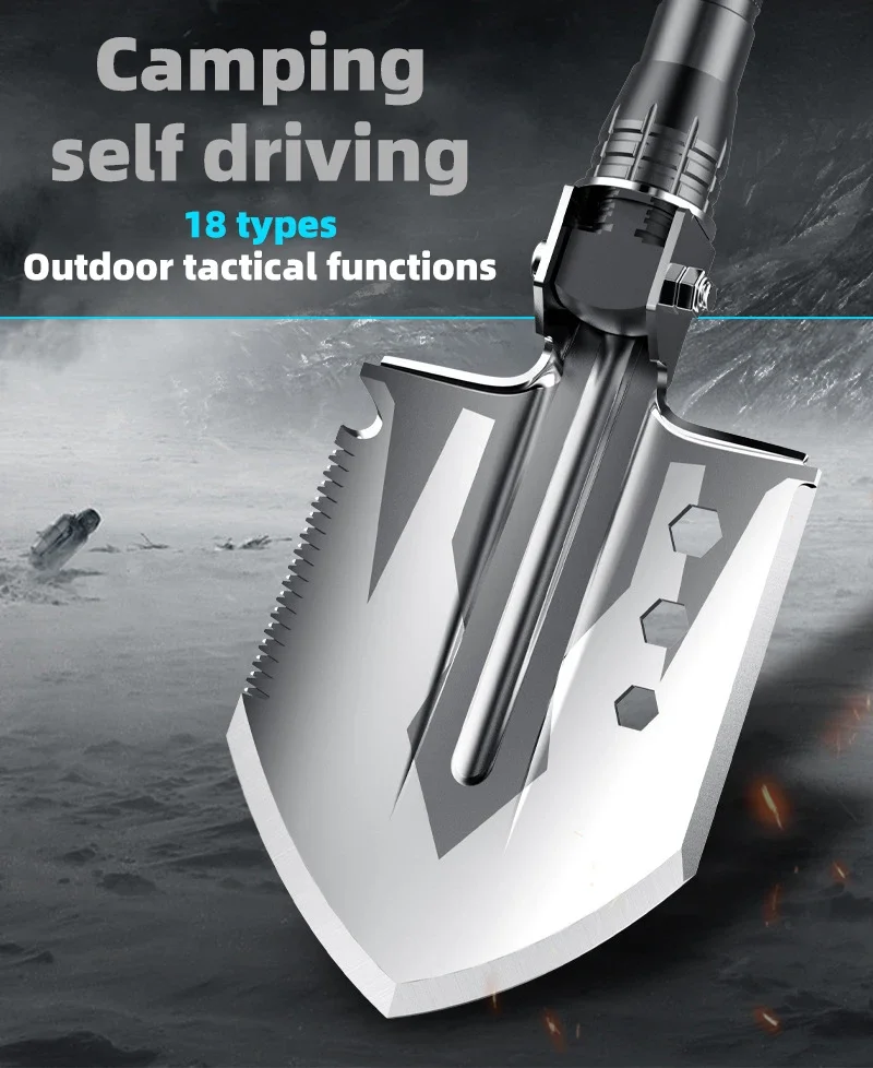Long Distance Soldier Shovel Multifunctional Outdoor Folding Shovel Folding Shovel Camping Shovel Survival Gear 2