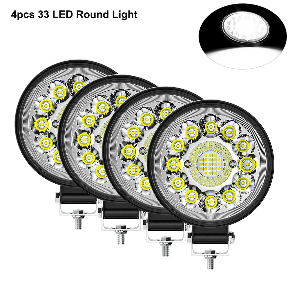4pcs 99W Work Light