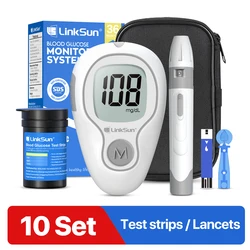 Advanced Blood Glucose Monitoring Kit with Test Strips and Lancet System (G - 425 - 3 - 10suit)