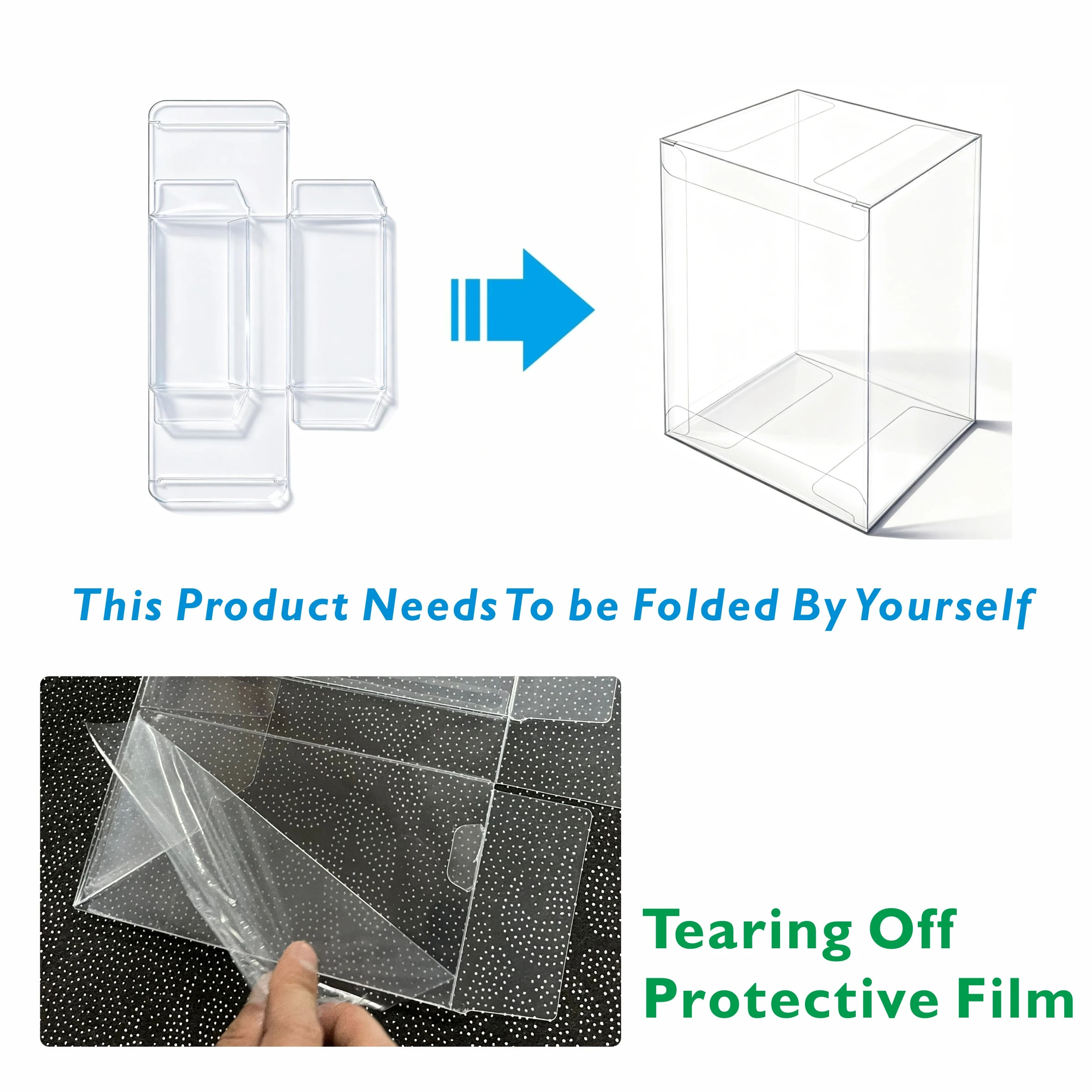 5-Pack Clear Plastic Protector Cases