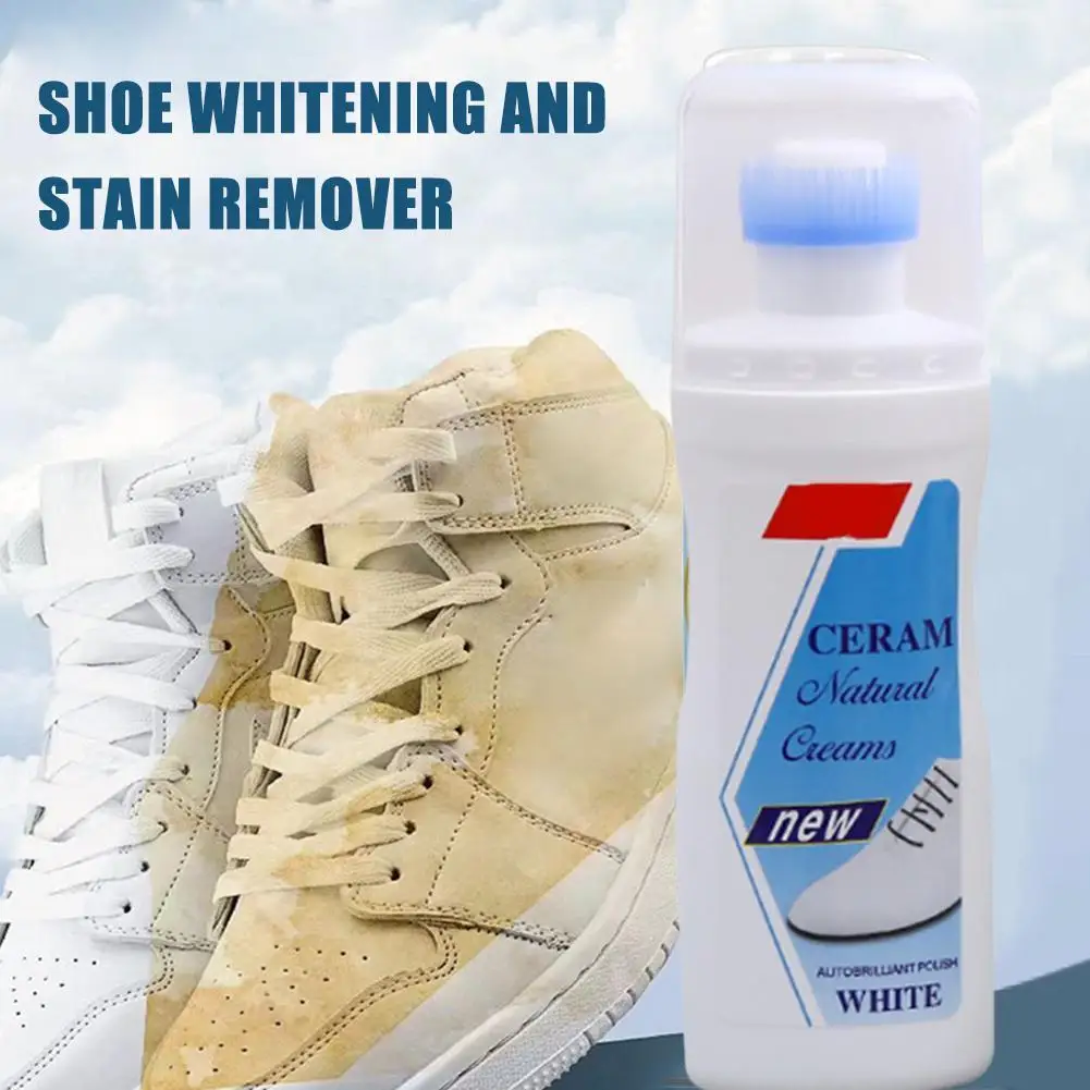 Sneaker Cleaner Agent Polish Brush for Casual Sneakers Free-Wash Whitening Yellow Edge Dirt Stain Removal