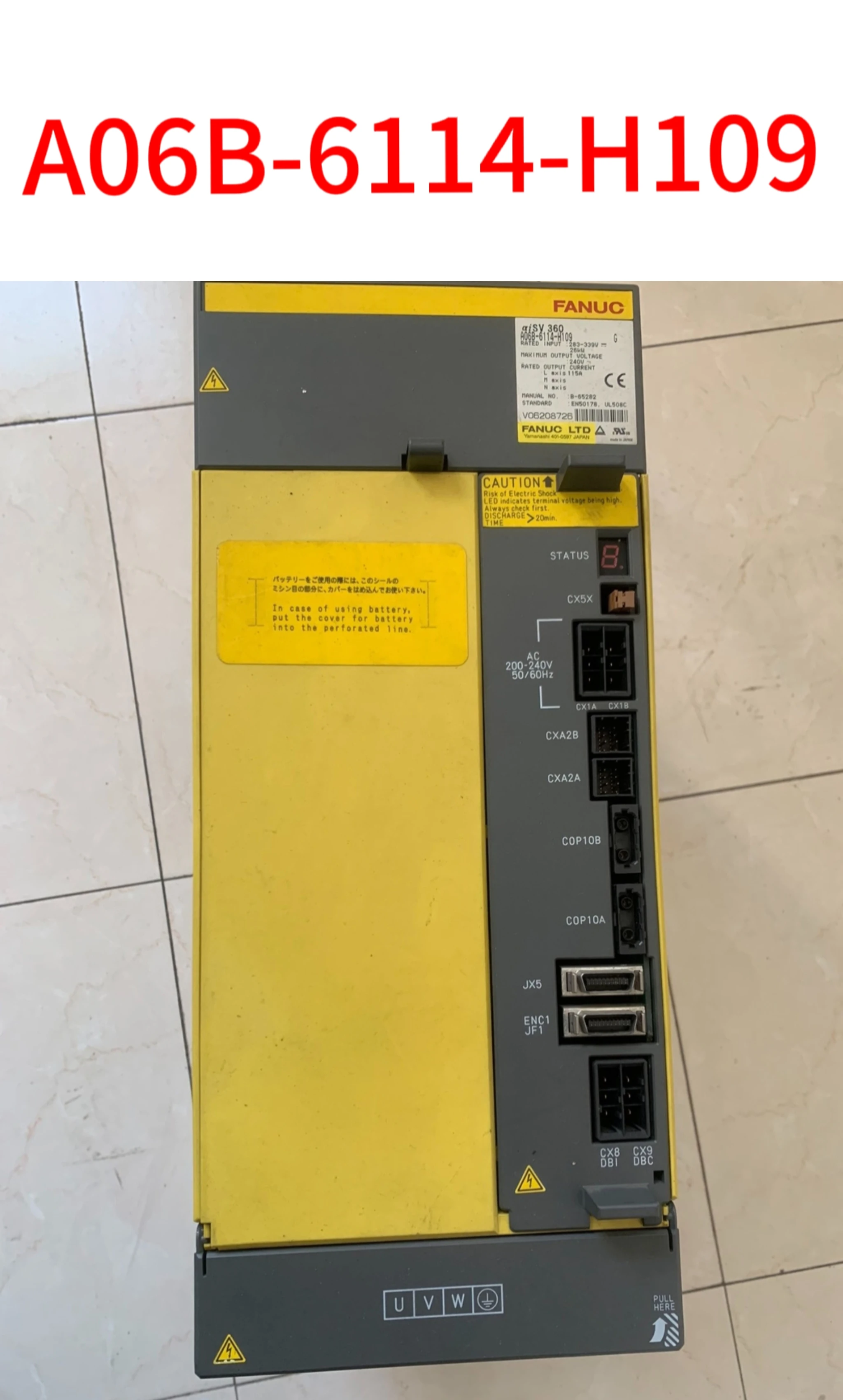 

Second-hand A06B-6114-H109 test ok