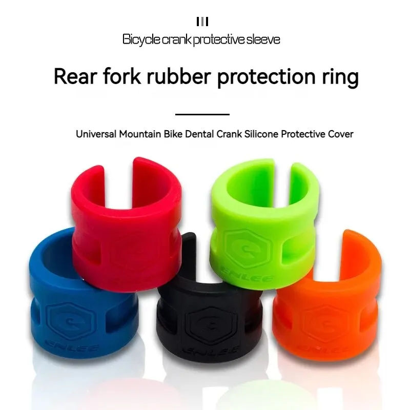 4pcs ENLEE Rubber Bicycle Chain Protector Road Mountain Bike MTB Frame Silicone Protection