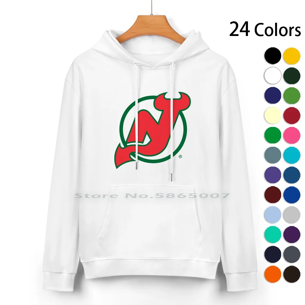 

Толстовка с капюшоном Devils-New Jersey из чистого хлопка, свитер 24 цветов с логотипом City, 100% хлопок, толстовка с капюшоном для женщин и мужчин, подарки унисекс