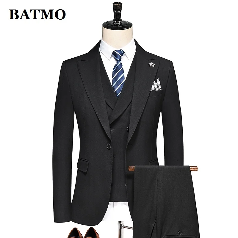 

BATMO 2024 new arrival spring high quality casual suits men,male wedding dress ,plus-size M-5XL A41
