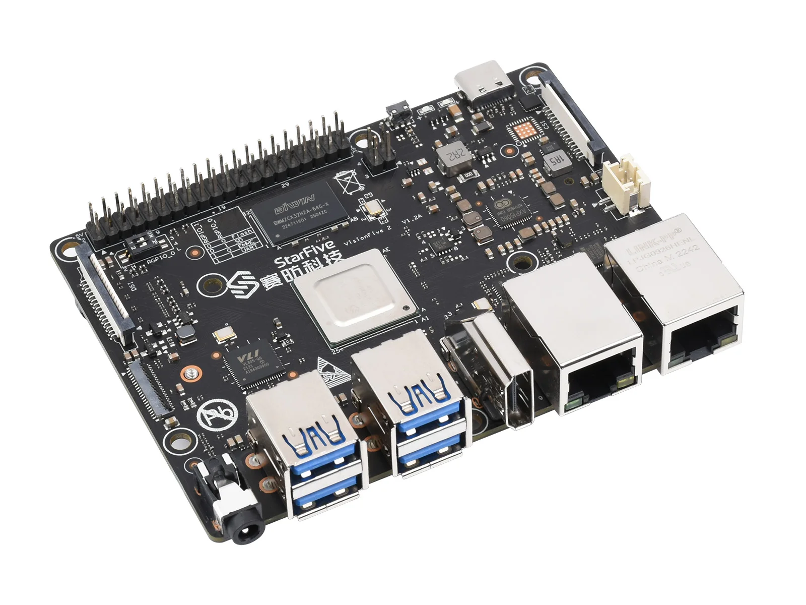 Waveshare RISC-V ̱  ǻ, StarFive JH7110 μ,  3D GPU,  , ִ 1.5GHz