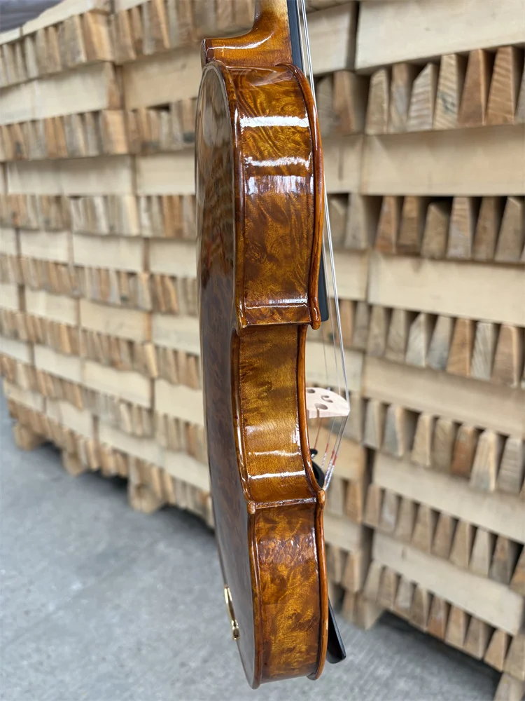 ACTUAL PHOTO Beautiful Bird-eye Wood Hand Crafted Cкрипка 4/4 كمان Fiddle Free Violin Case Bow violin accessories