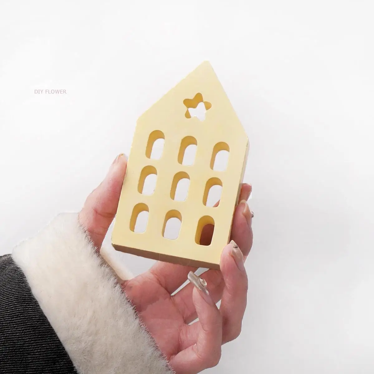 Heart House Silicone Molds Light Heart Houses Concrete Moulds Casting Molds DIY Houses Decoration Home Resin Mold Gypsum Mould