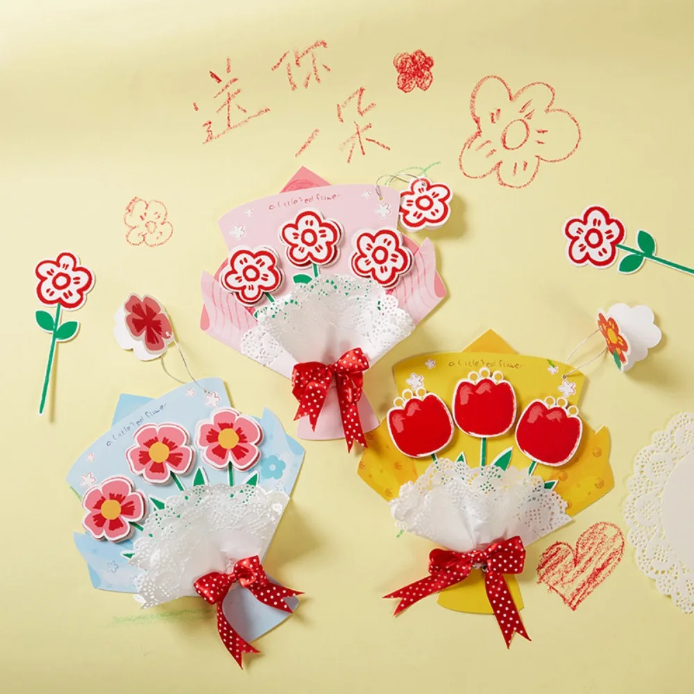 

Thanksgiving Day Diy Flower Greeting Cards Craft Toys for Children Handmade Kids Craft Drawing Toy Kids Learning Education Toys