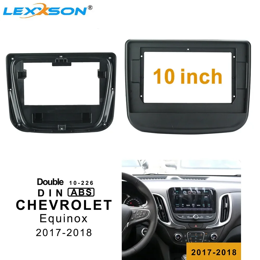 

10.1 Inch Car Fascia For CHEVROLET Equinox 2017-2018 One/ Double Din Car Radio Dvd Frame Install Panel Dash Mount Installation