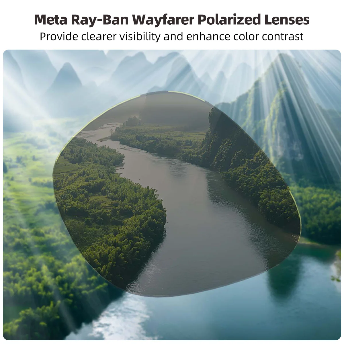 Ray-Ban Meta Smart Glasses Photochromic & Polarized Replacement Lenses with UV400 Protection