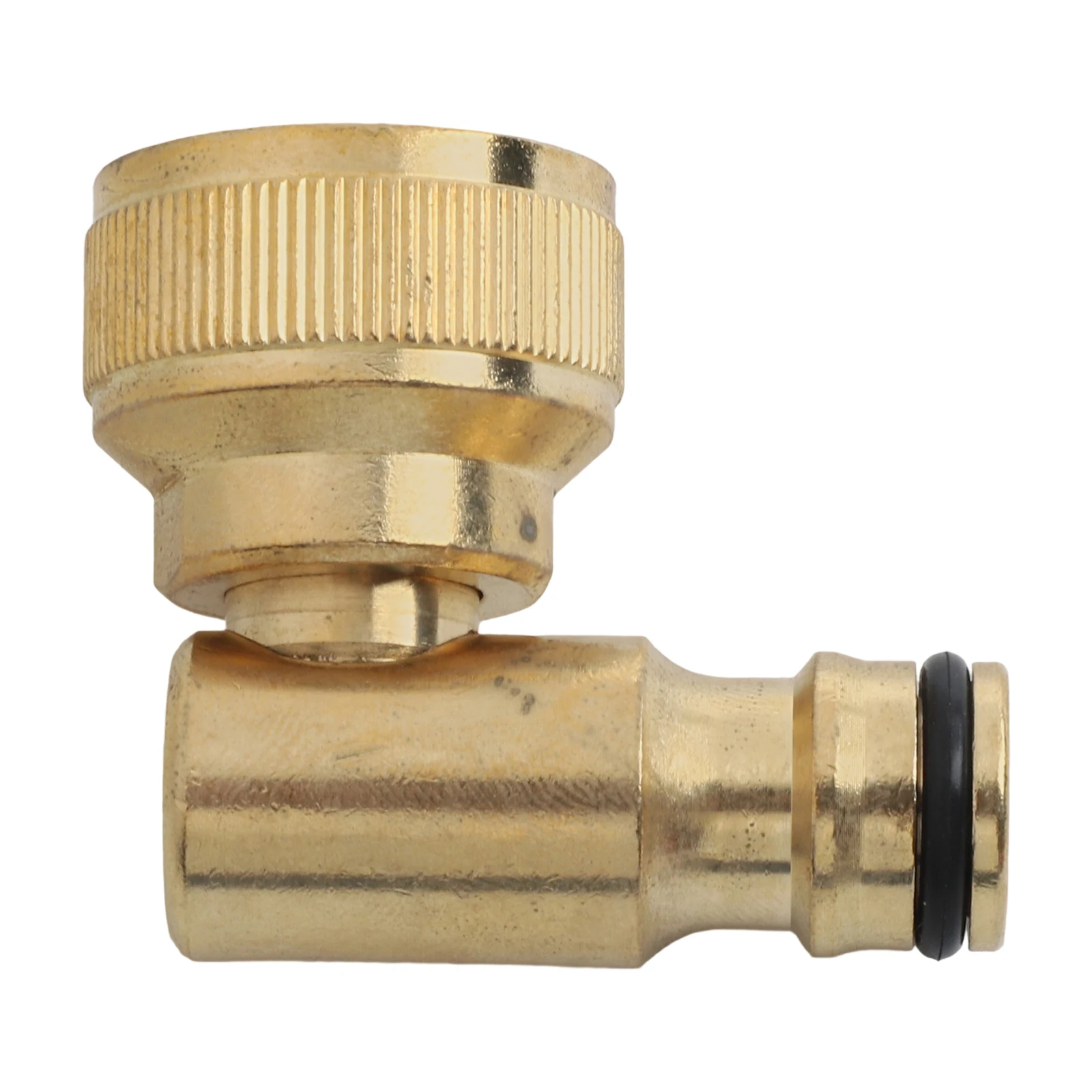 1 Stück Messing-Wasserhahnanschluss, Schlauchanschluss, drehbarer Winkel-Schnellverbinder 3/4 Zoll für BSP-Innengewinde, Garten-Wasserhahnadapter für den Außenbereich