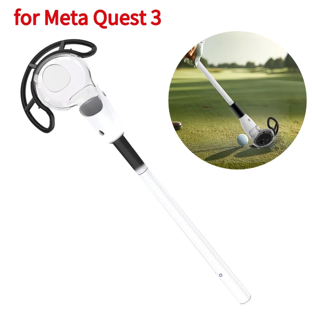 Realistyczna Uchwyt Przystawka Antypoślizgowa Do Gry W Golfa Adapter Antykolizyjny Do Meta/Oculus Quest 3 Do Meta Quest 3