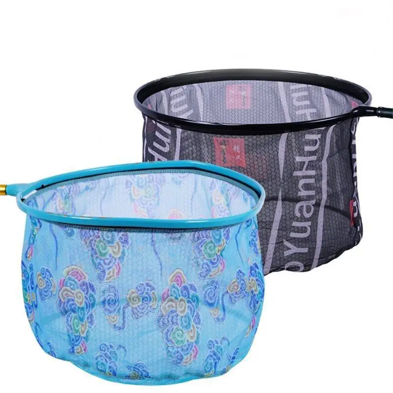 

2 Colors Fishing Hand Net Round Small Net Dense Eye Copy Net Head Special-shaped Copy Net Head Fishing Convenience Tool Durable