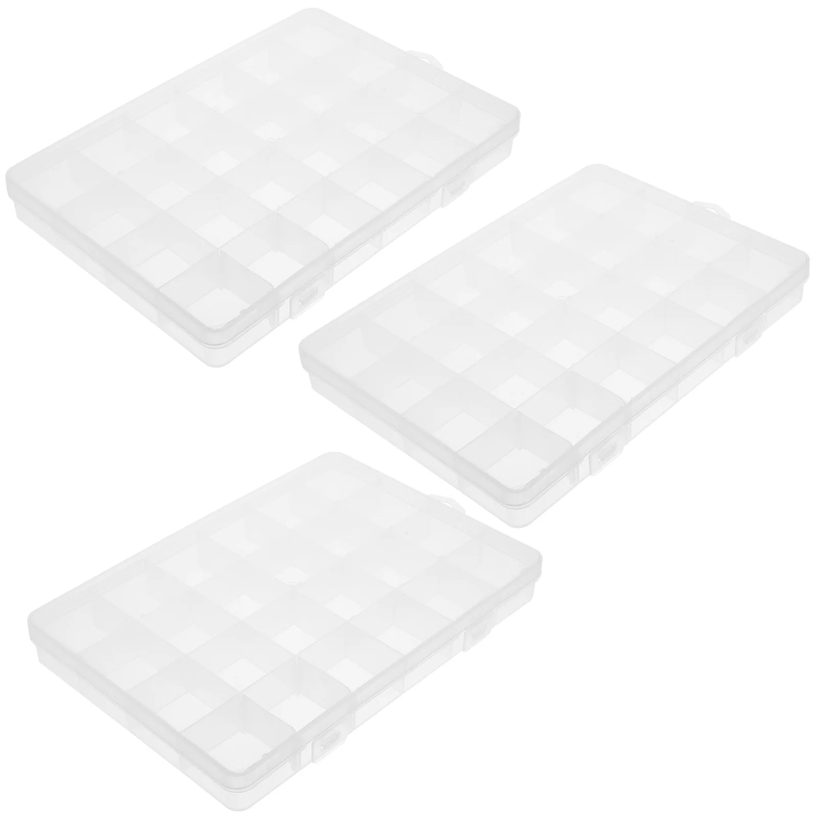 

3 Pcs Storage Box Craft Organizers and Bead Tackle Case Fishing Hook Accessories