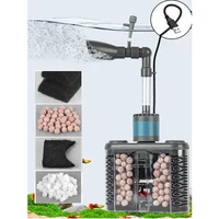 6-IN-1 Aquarium Submersible ตัวกรองภายใน USB ไฟฟ้าถังกรองปลากรองน้ํา Bio-ฟองน้ําปลา Manure เครื่องมือทําความสะอาด 1